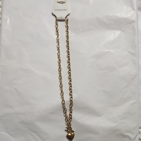 Gold Heart Pendant Necklace - Picture 6 of 6